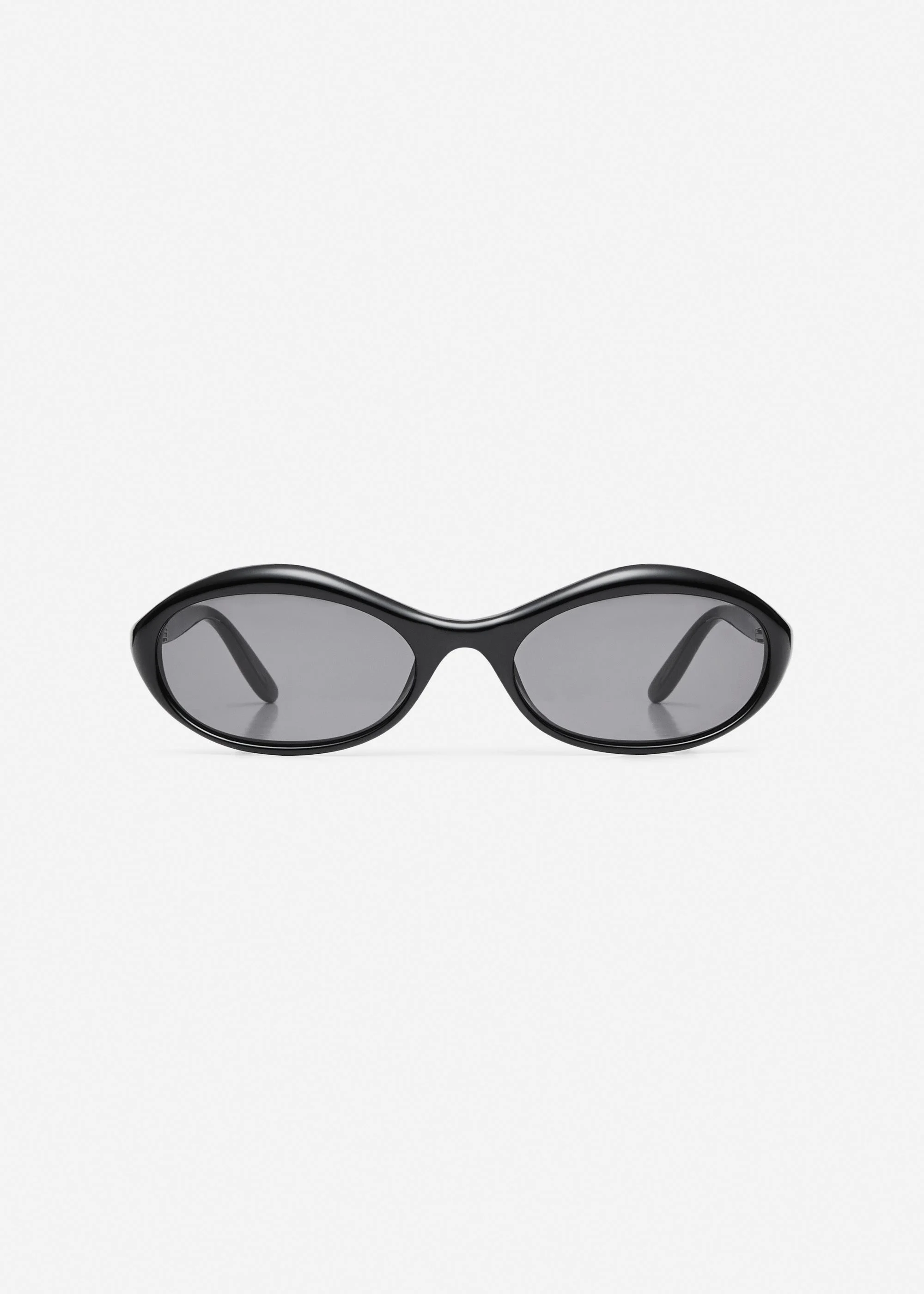 Oval sunglasses in black - 1