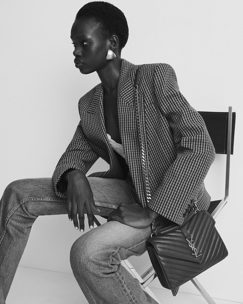 SAINT LAURENT COLLEGE MEDIUM IN QUILTED LEATHER outlook