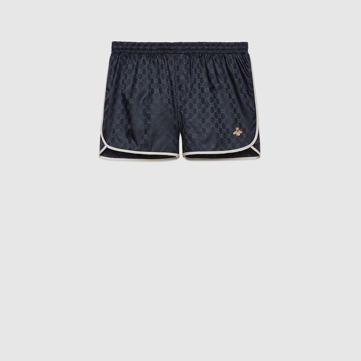 GG nylon swim short with bee - 2