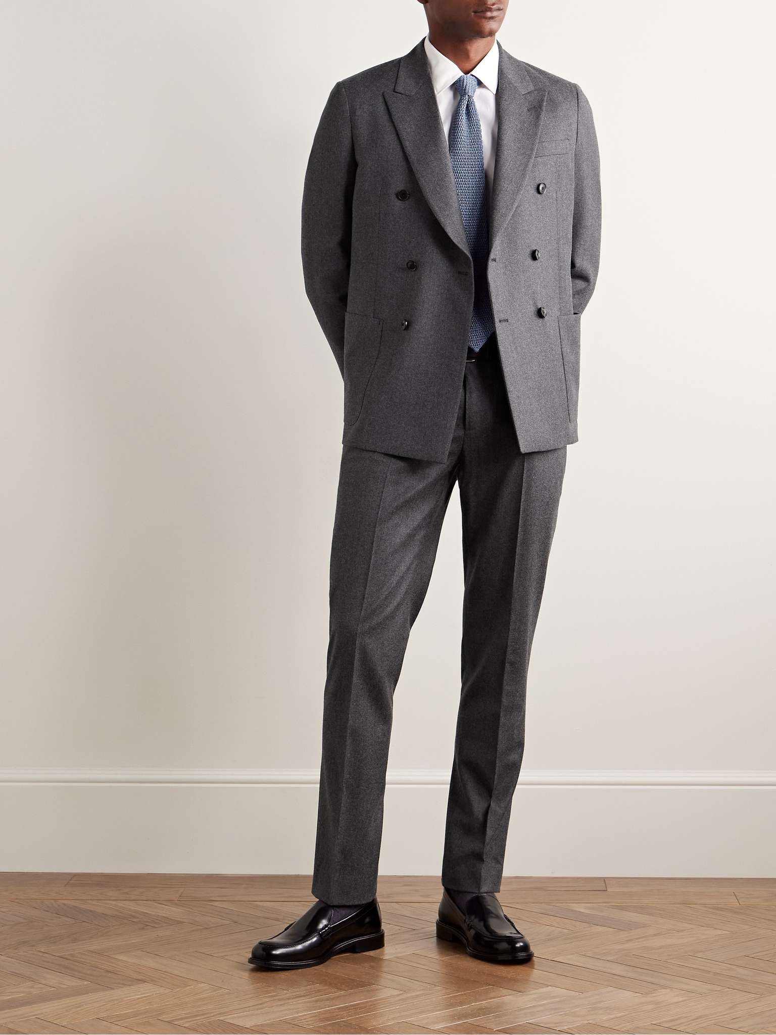 Slim-Fit Wool and Cashmere-Blend Flannel Suit Trousers - 2