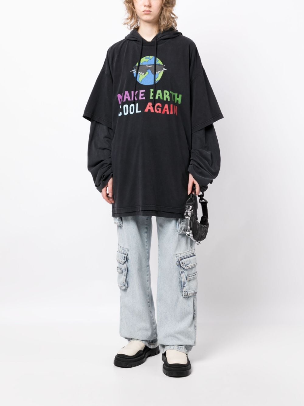 Cool Earth cotton hoodie - 2
