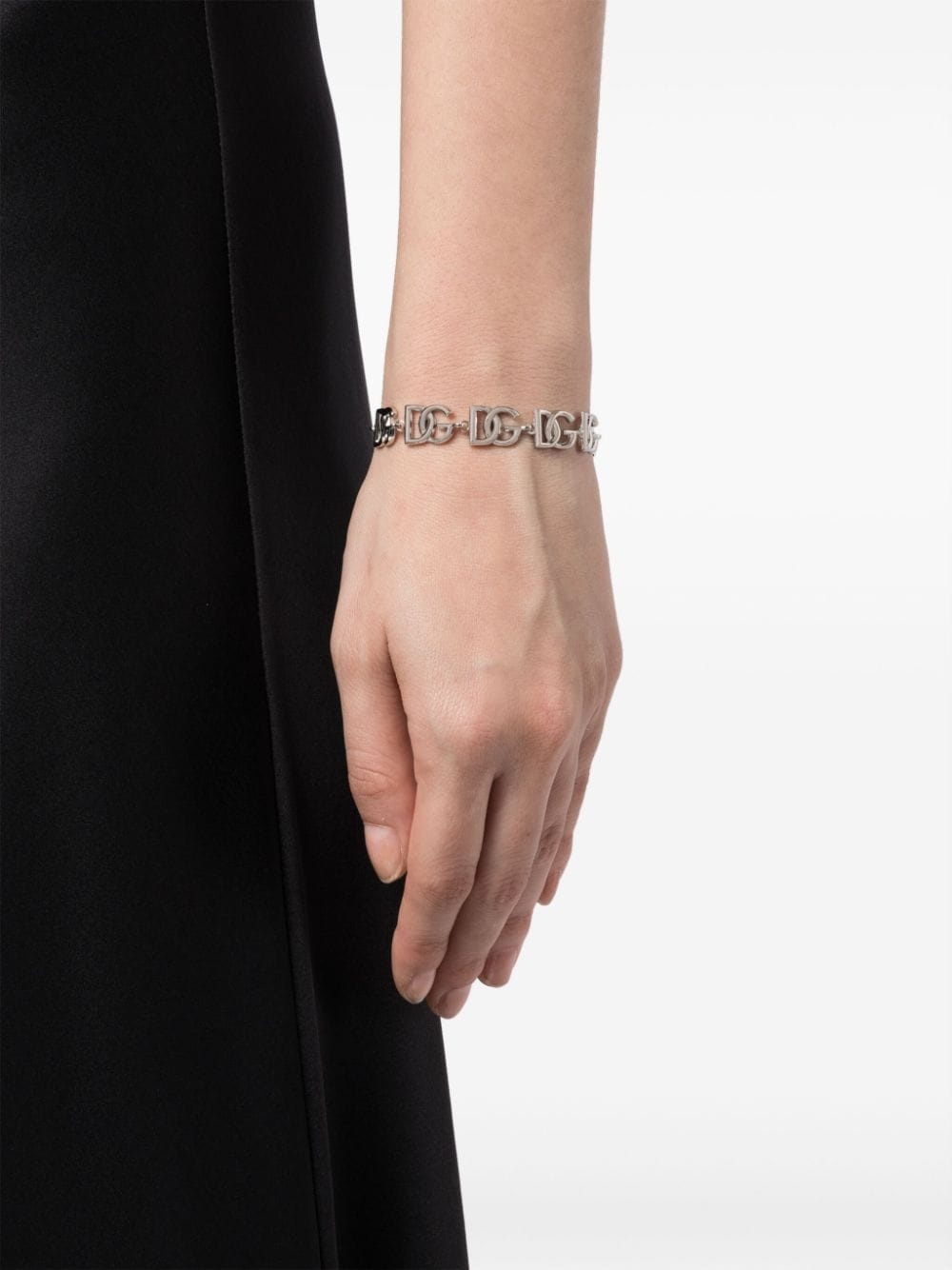 logo-plaque polished-finish bracelet - 2