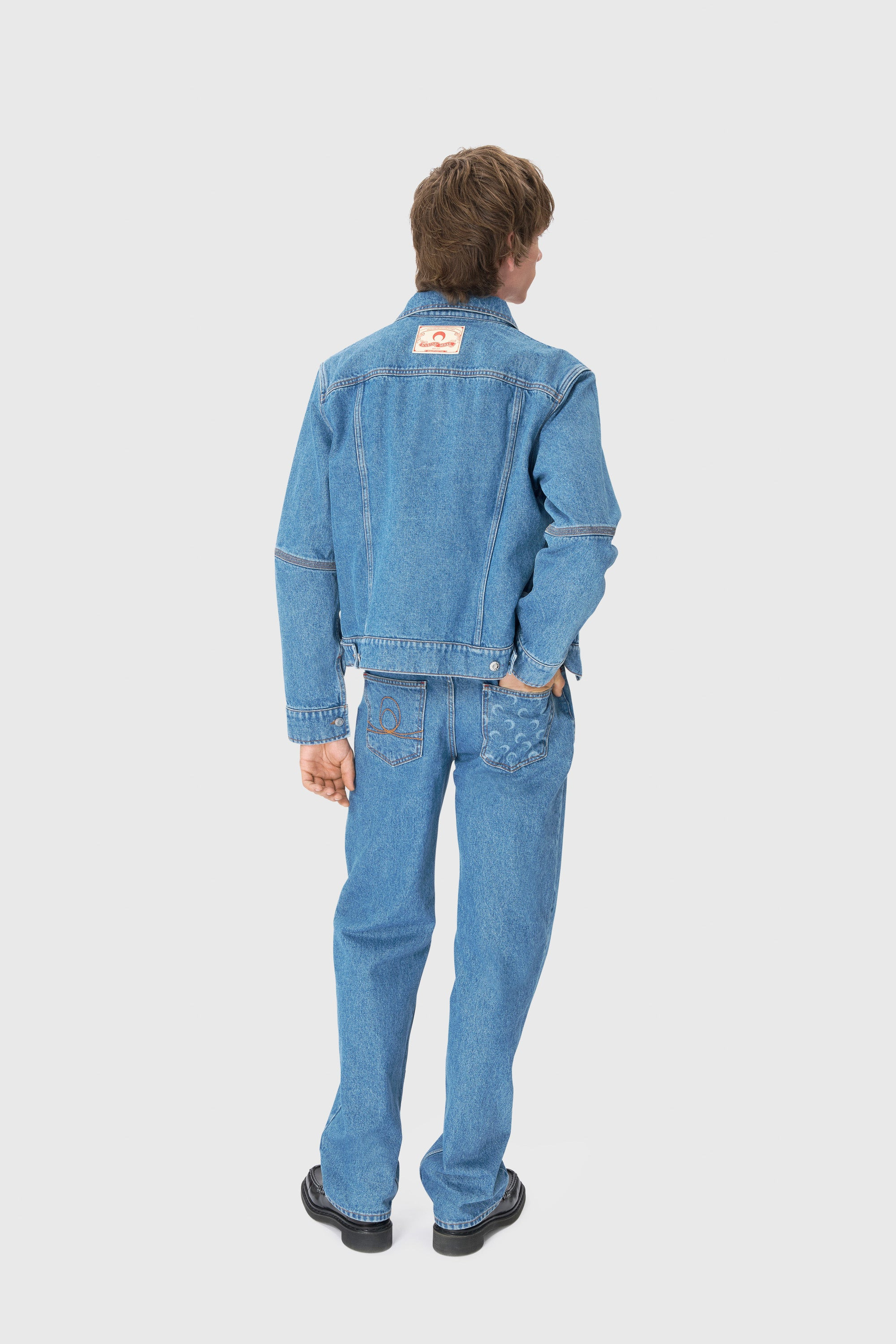 Moon Laser Denim Trucker Jacket - 4