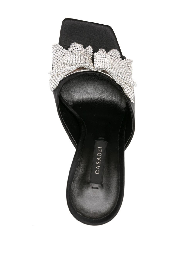 Butterfly Geraldine 100mm satin mules 4