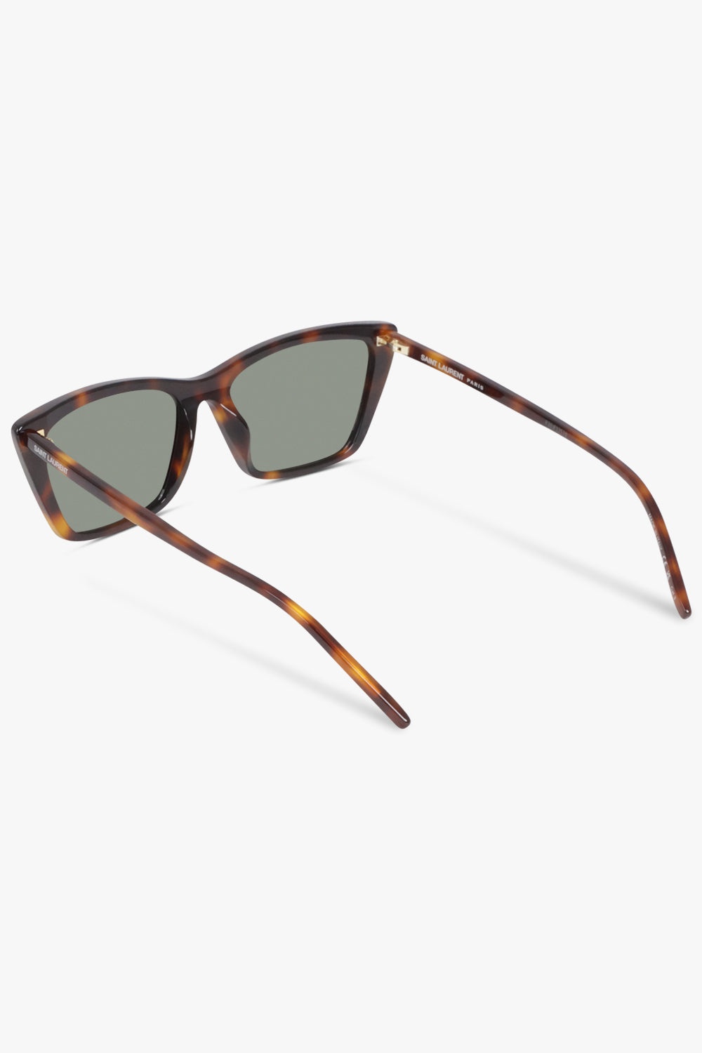 SL 737 MICA THIN SQUARE CAT EYE SUNGLASSES | MEDIUM HAVANA/GREY - 3