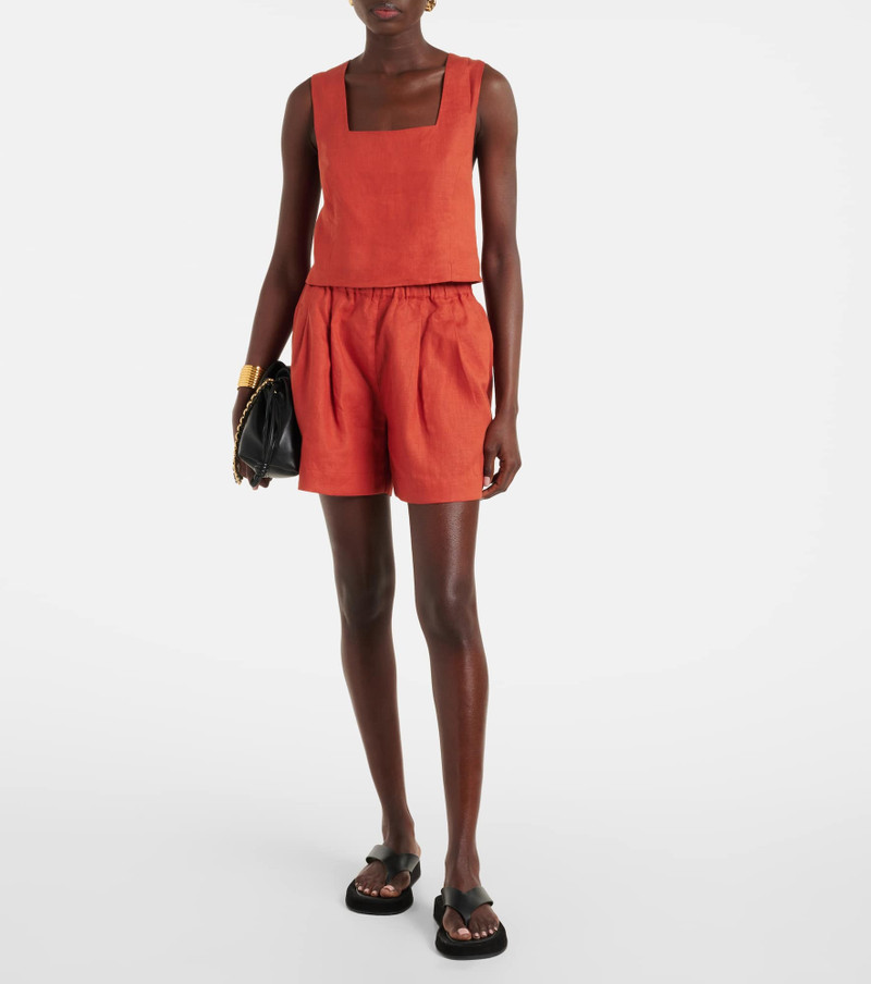 ASCENO Zurich linen shorts outlook