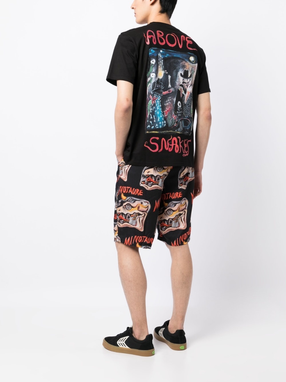 "ABOVE SNAKES" COTTON T-SHIRT - 5