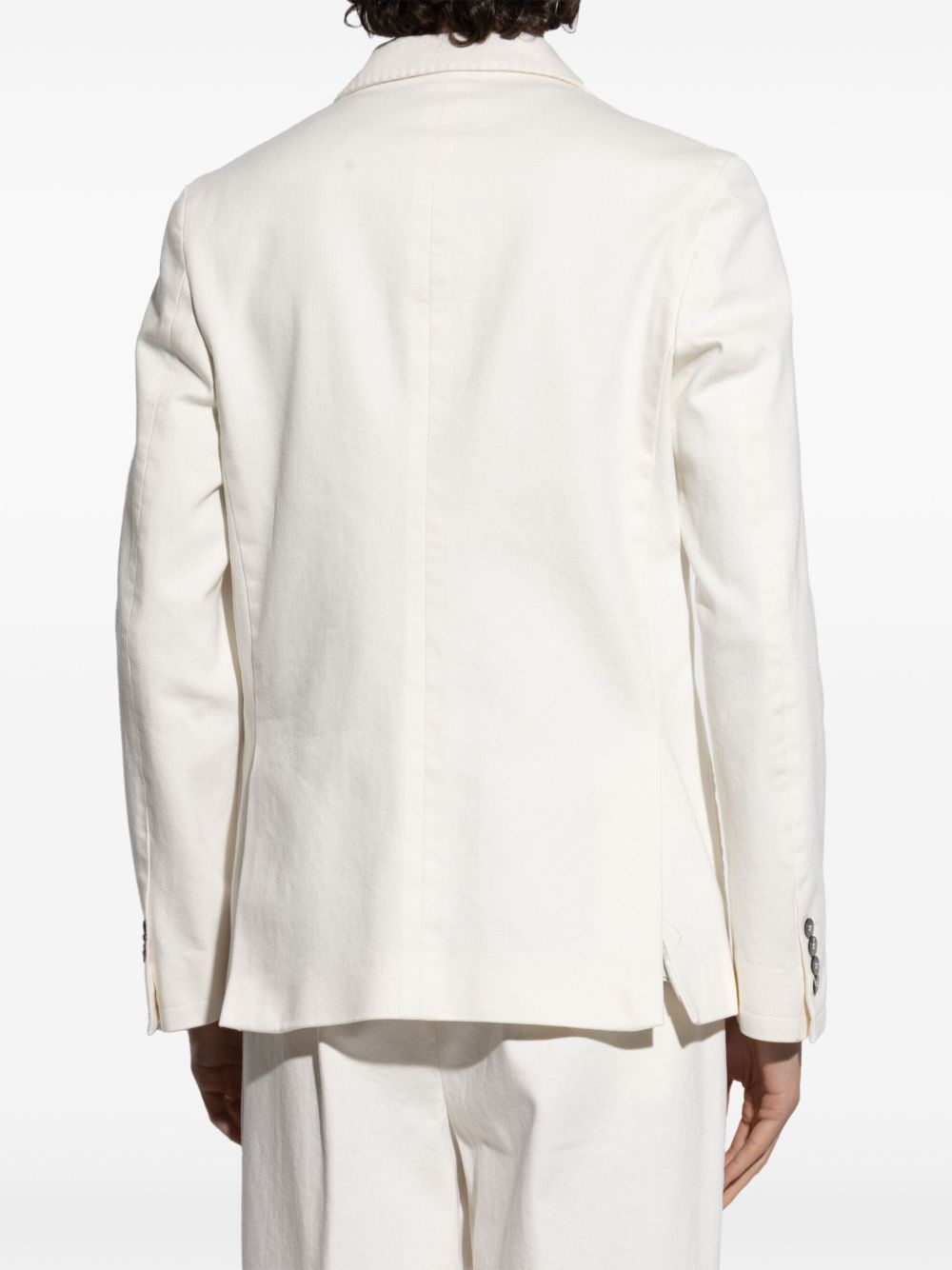 cotton-blend blazer - 4