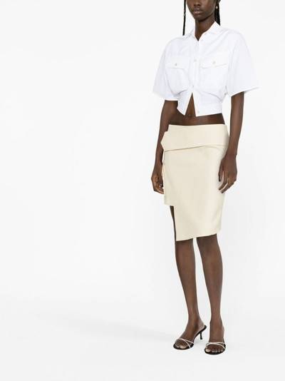 Off-White asymmetric wool mini skirt outlook