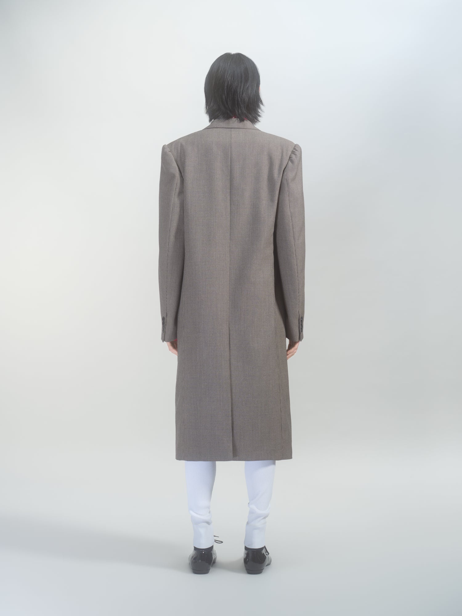 WOOL TWEED COAT - 4