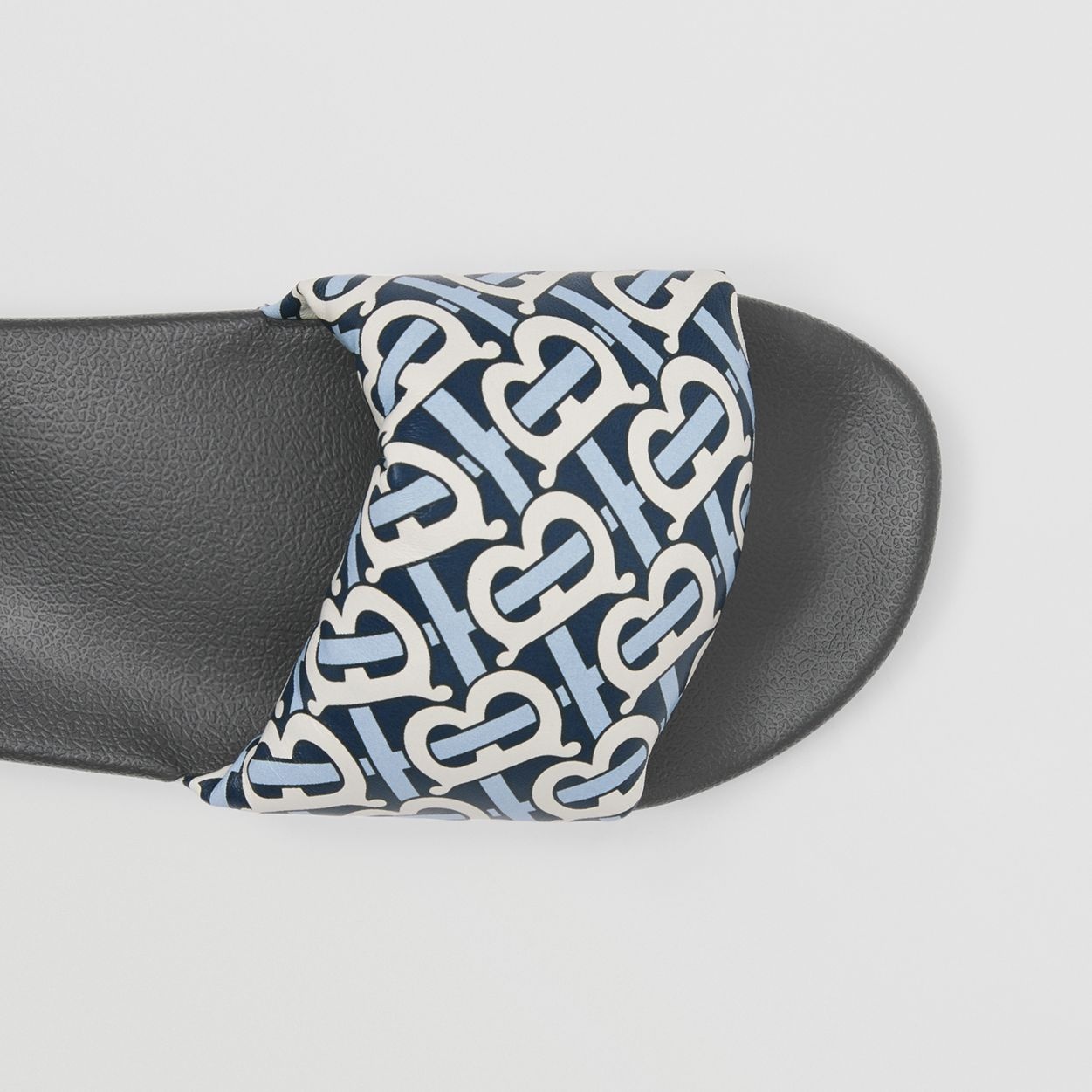 Monogram Print Lambskin Slides - 7