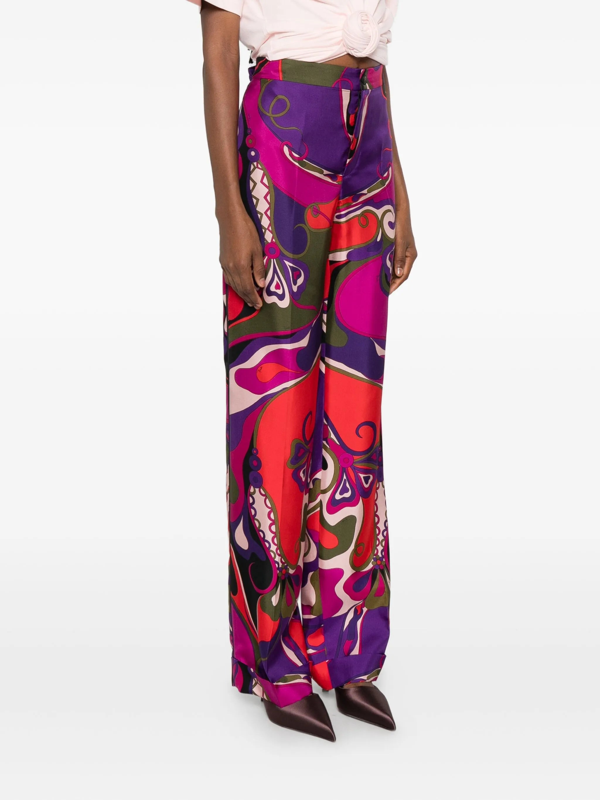 Pucci Abstract-print Trousers - 5