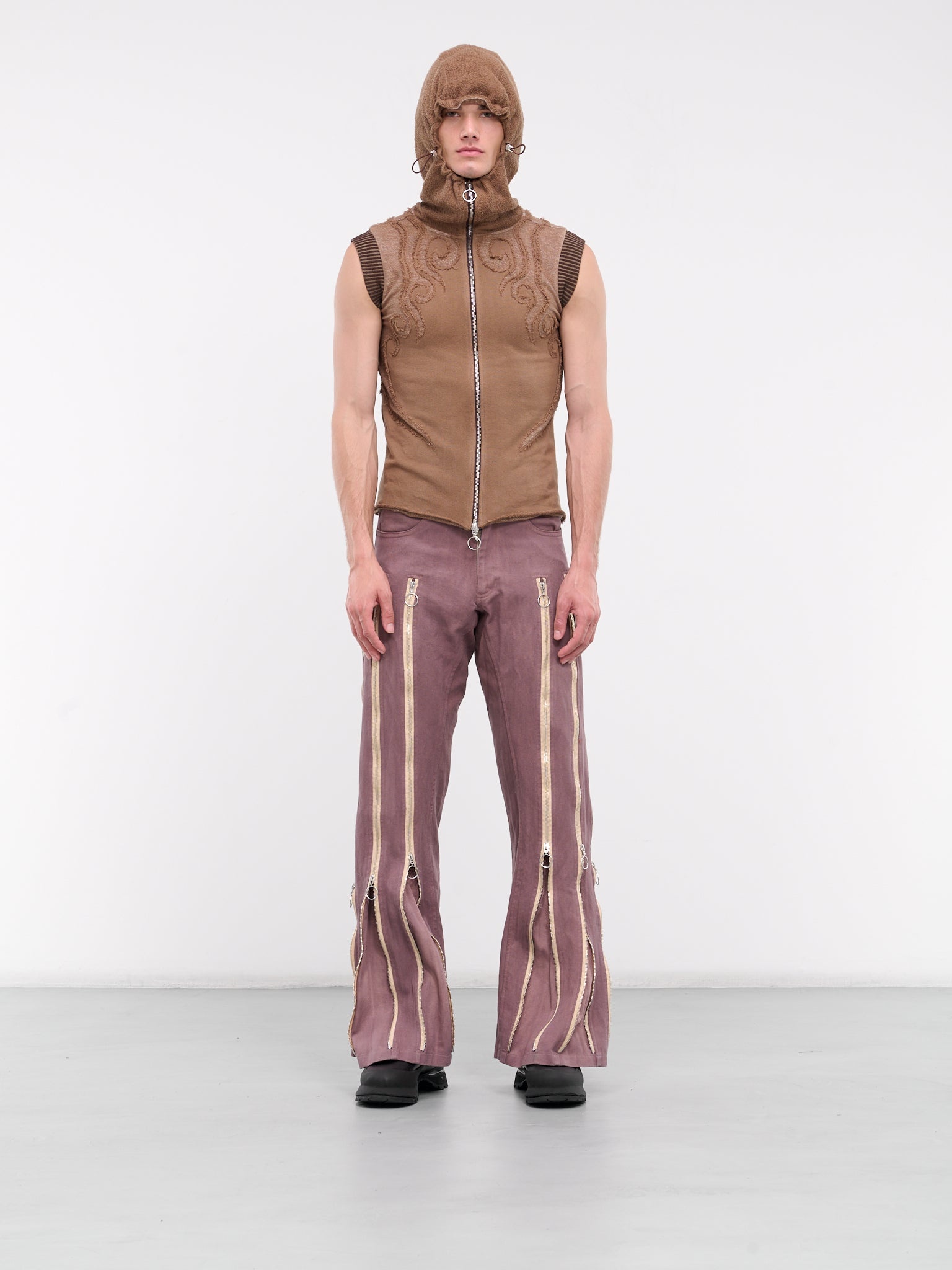 Appliqué Jersey Hooded Vest - 6