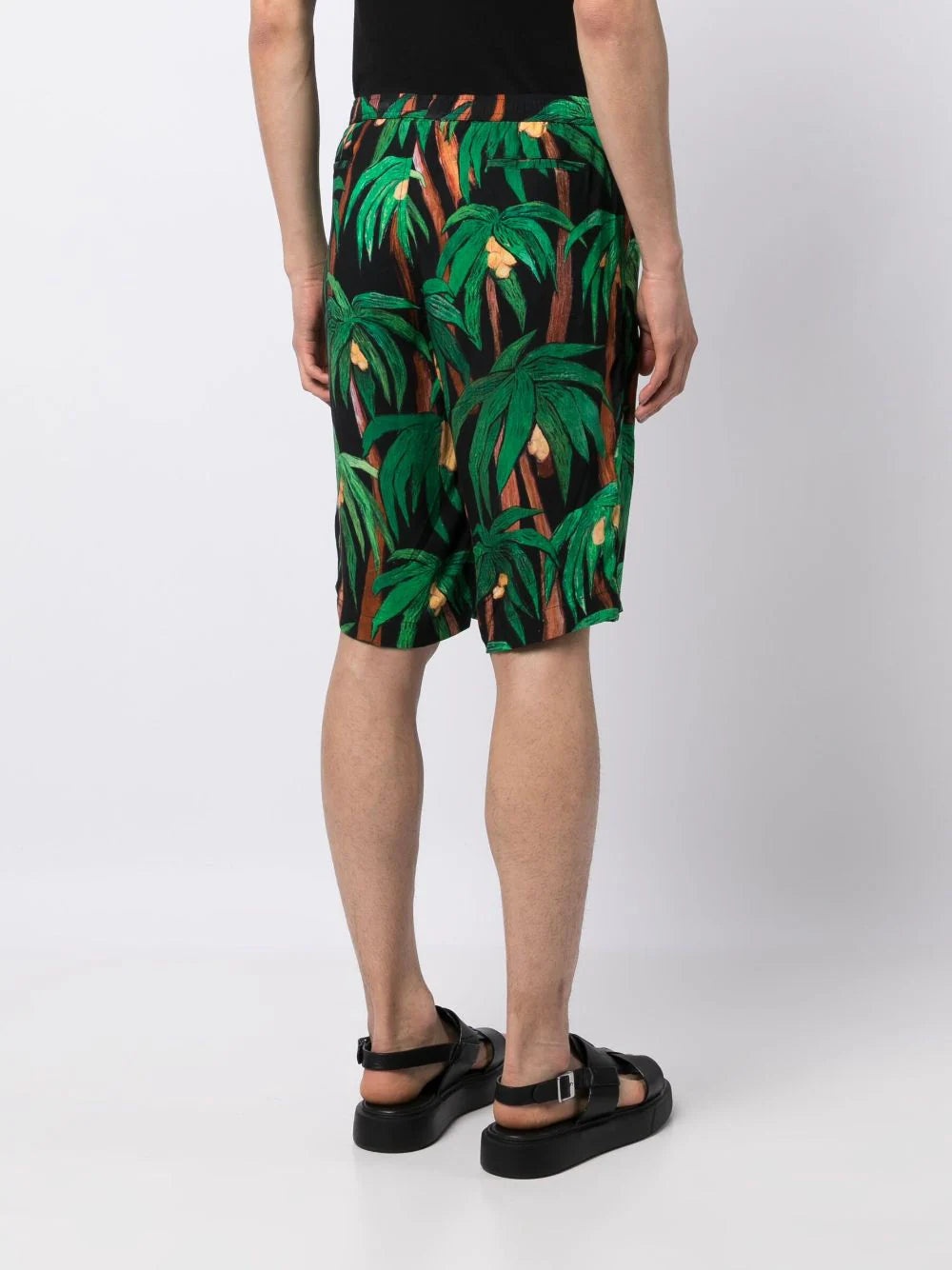PALM TREE-PRINT BERMUDA SHORTS - 4