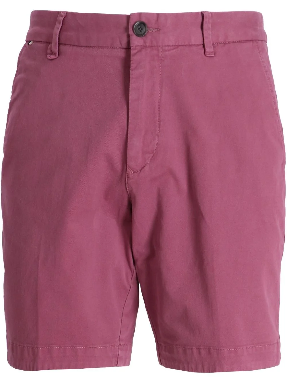 slim-fit twill shorts - 1