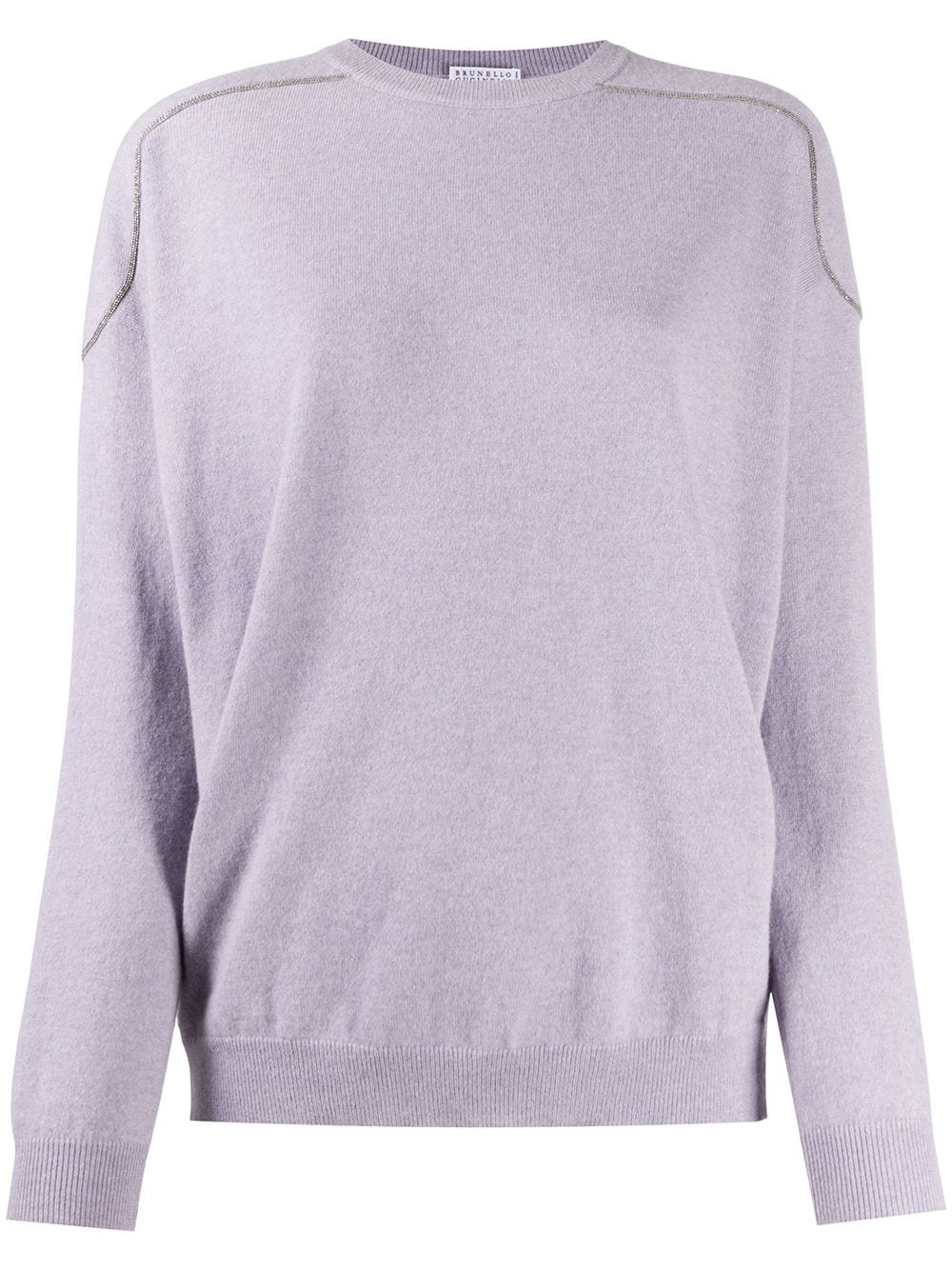 stud-embellished cashmere jumper - 1