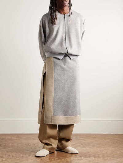 Fear of God Two-Tone Double-Faced Virgin Wool and Cashmere-Blend Wrap Skirt outlook