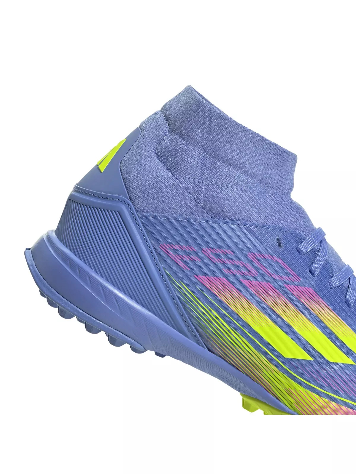F50 League Mid Turf "Blue Fusion/Lucid Lemon/Lucid Pink" Women's Soccer Shoe - 6
