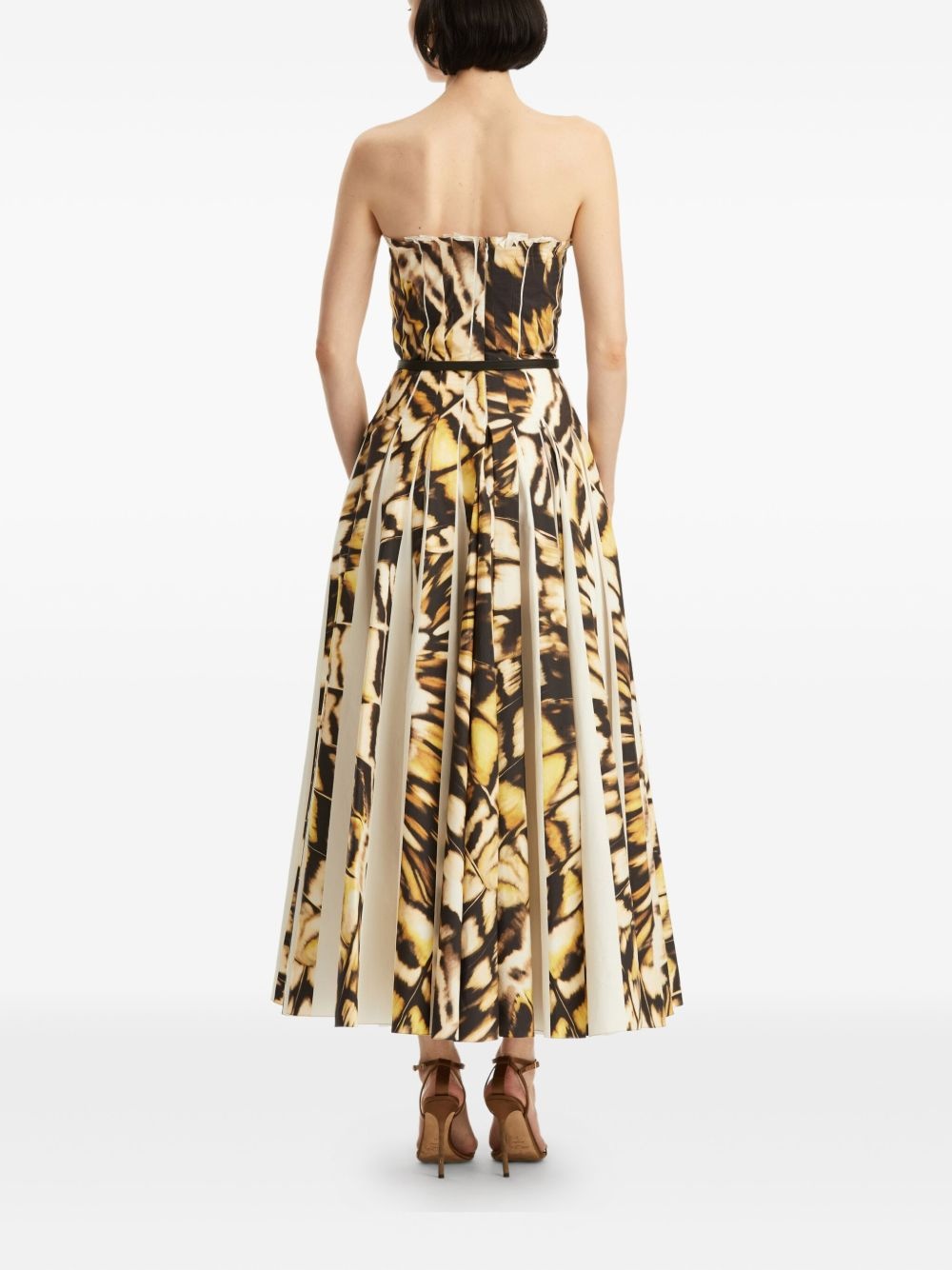 Abstract Butterfly midi dress - 4