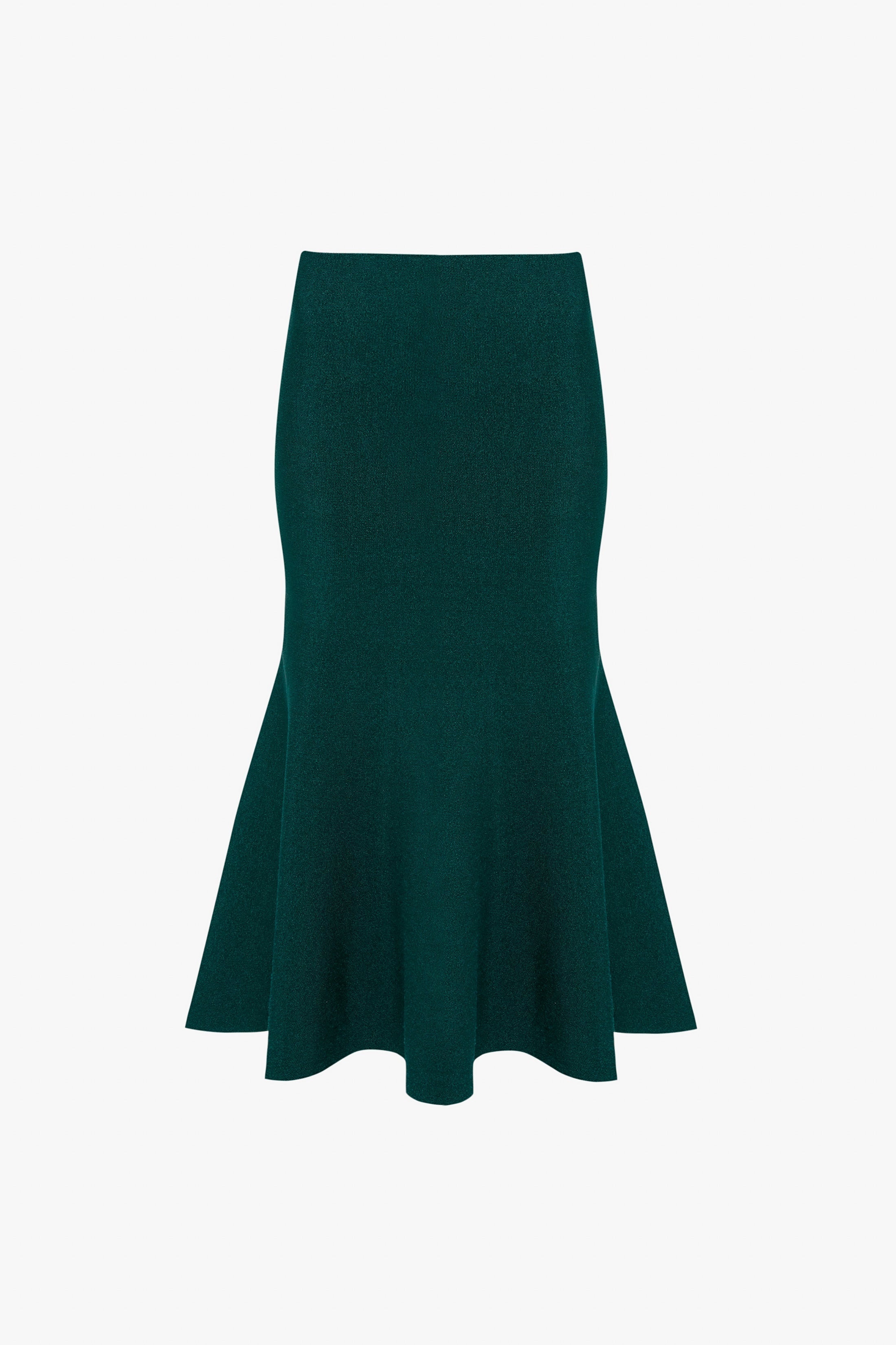 VB Body Flared Skirt In Lurex Green - 1