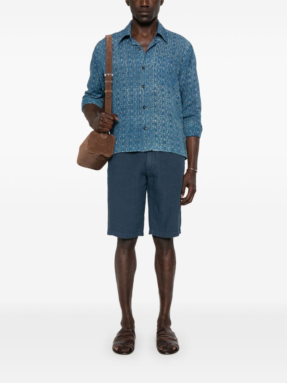 linen shorts - 2