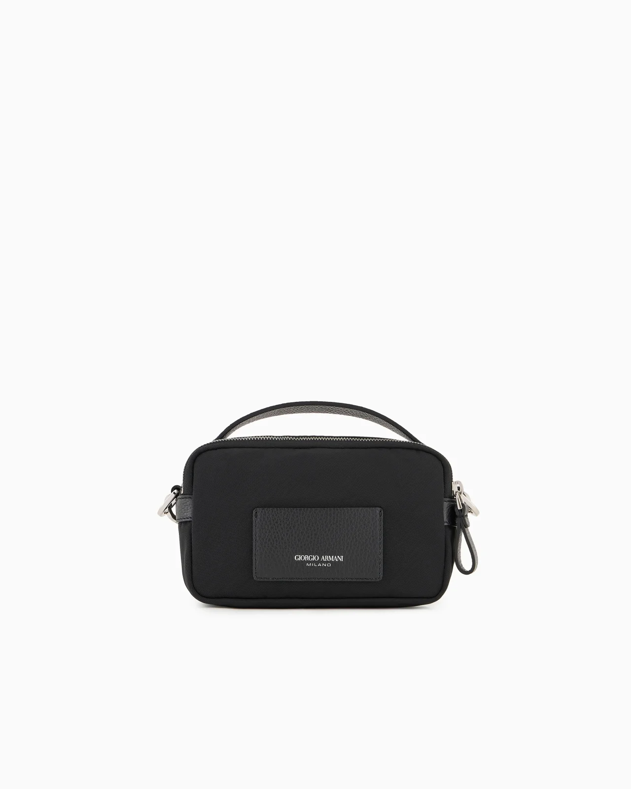 Mini crossbody bag in nylon and leather - 1