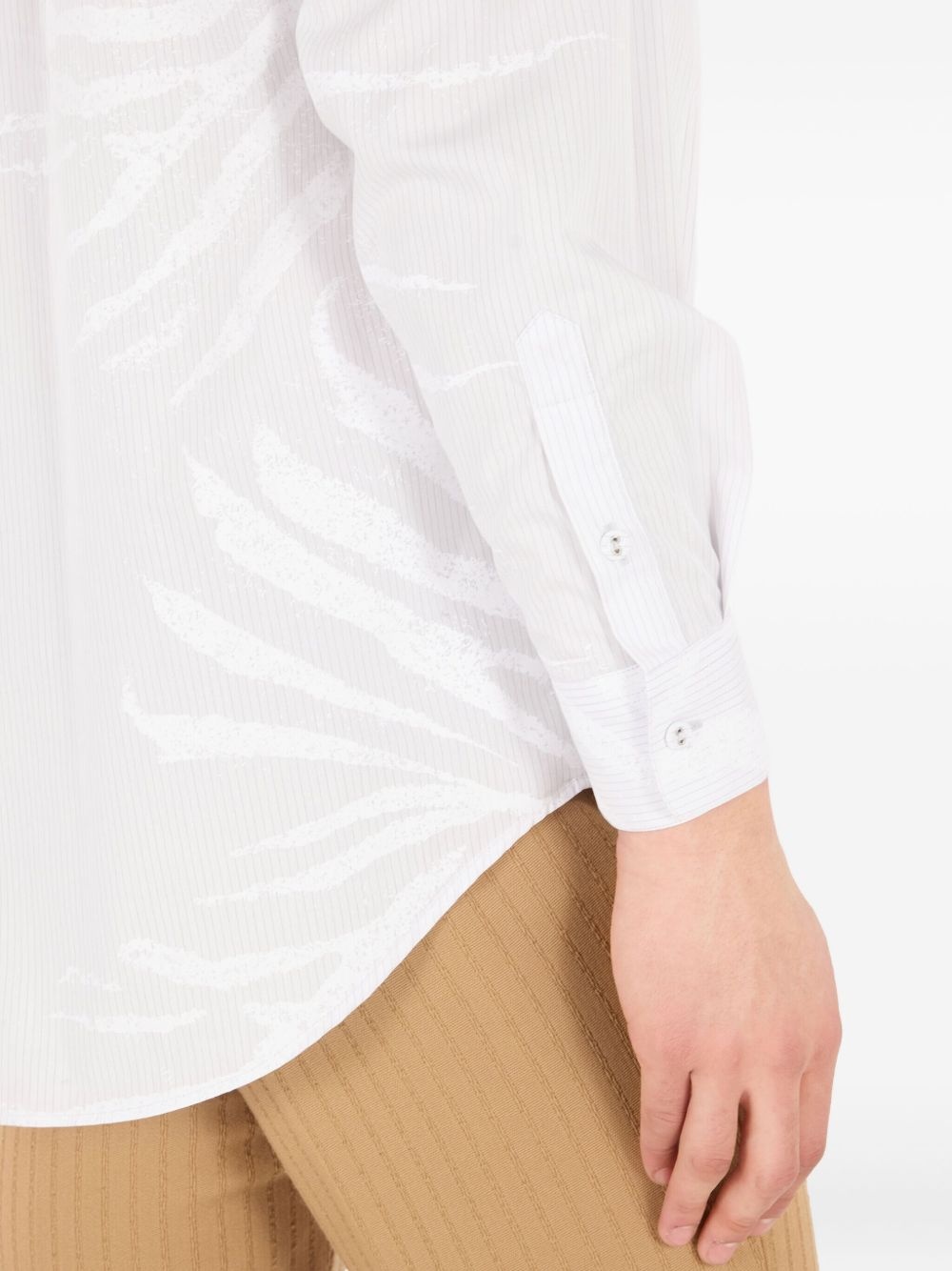 zebra-print shirt - 6