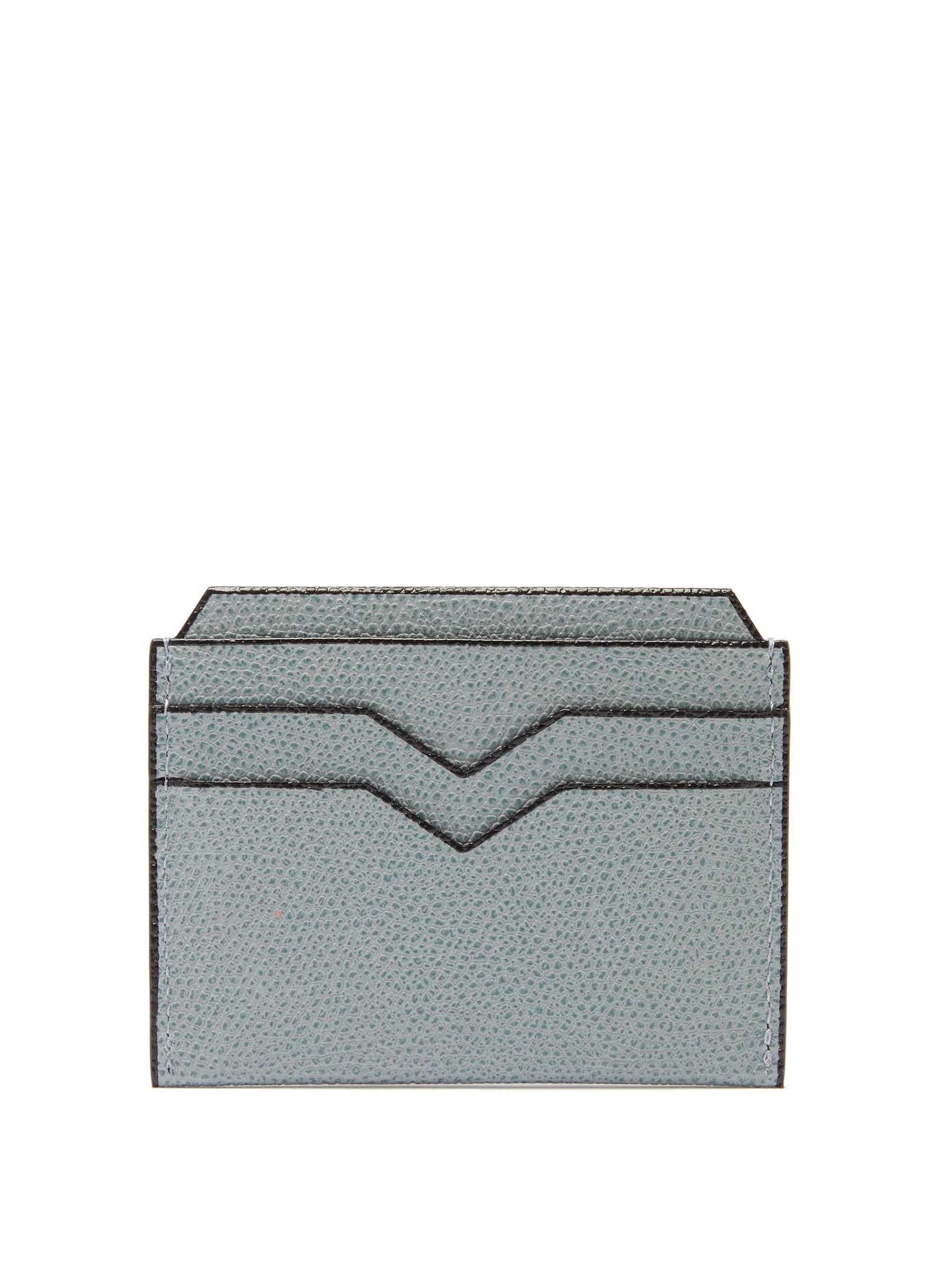 Grained-leather cardholder - 1