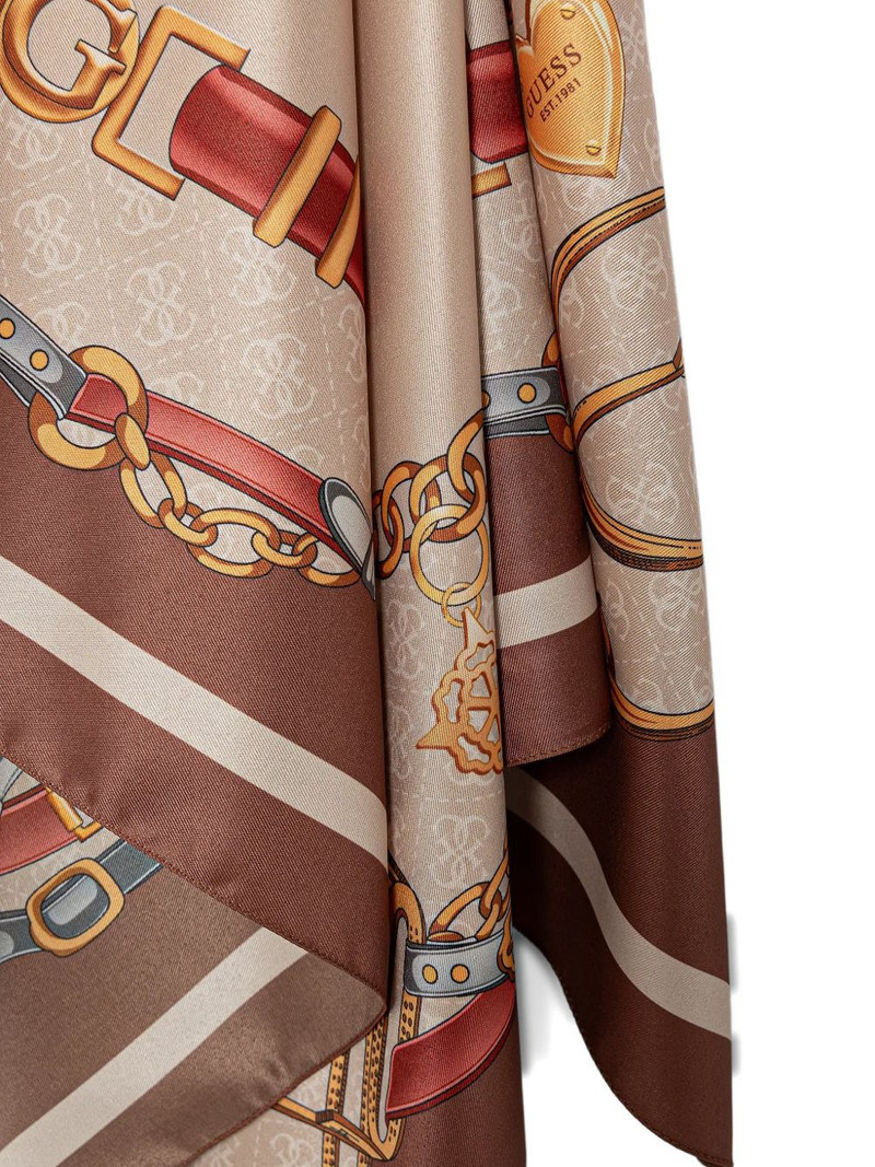 GUESS USA Kefiah 4G chain-print scarf outlook