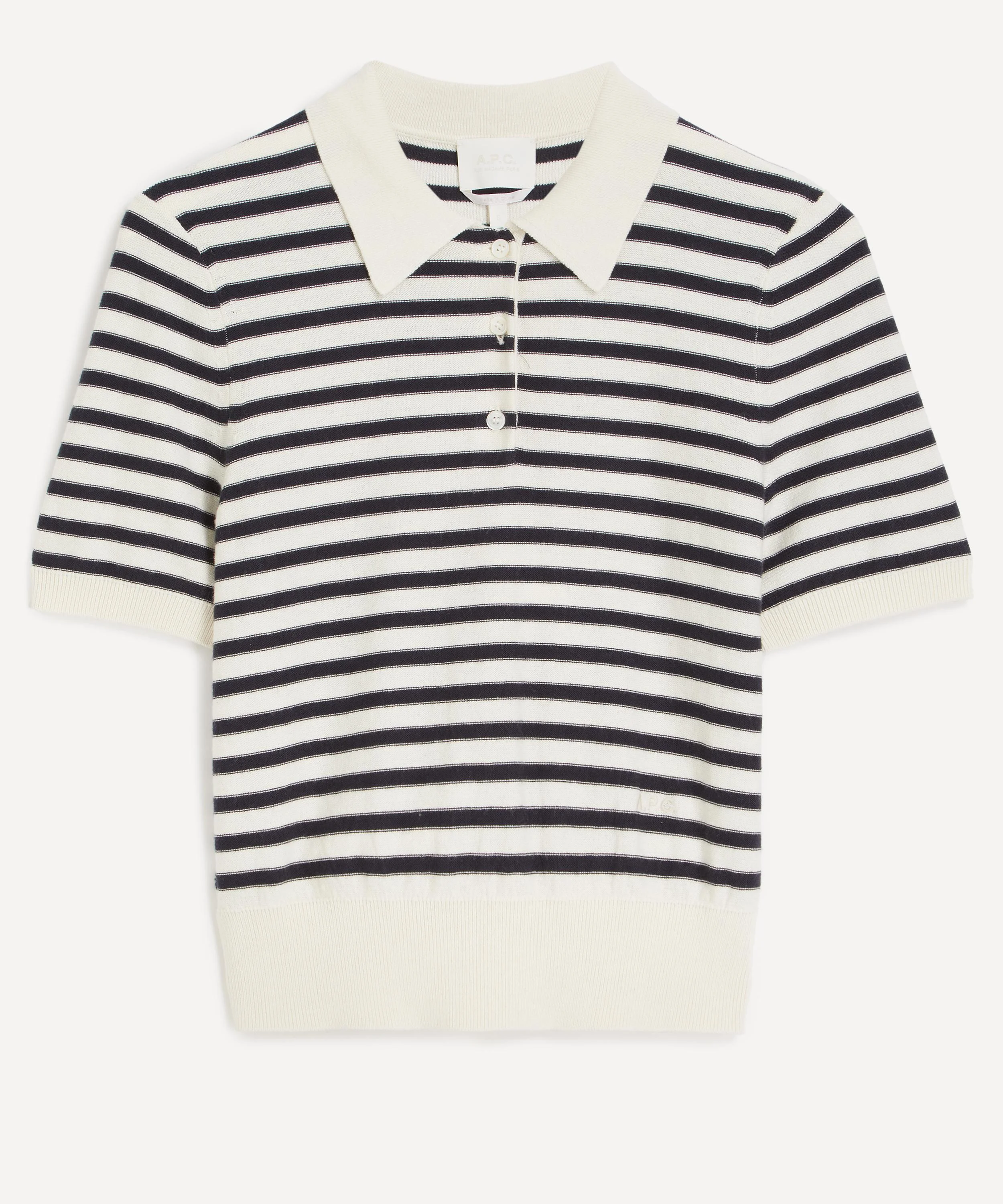 Ruby Striped Cotton-Cashmere Polo - 1