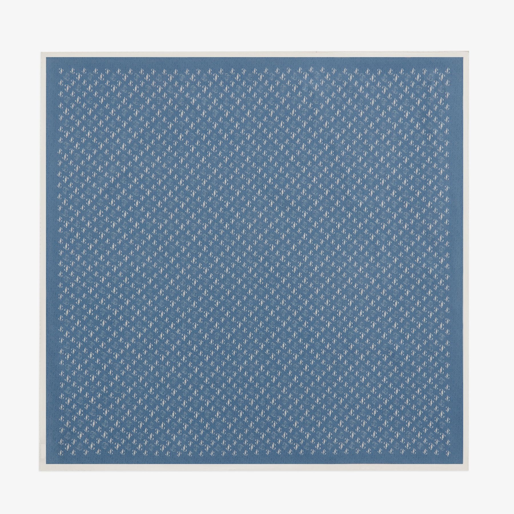 Reta
Denim JC Monogram Printed Silk Foulard - 2