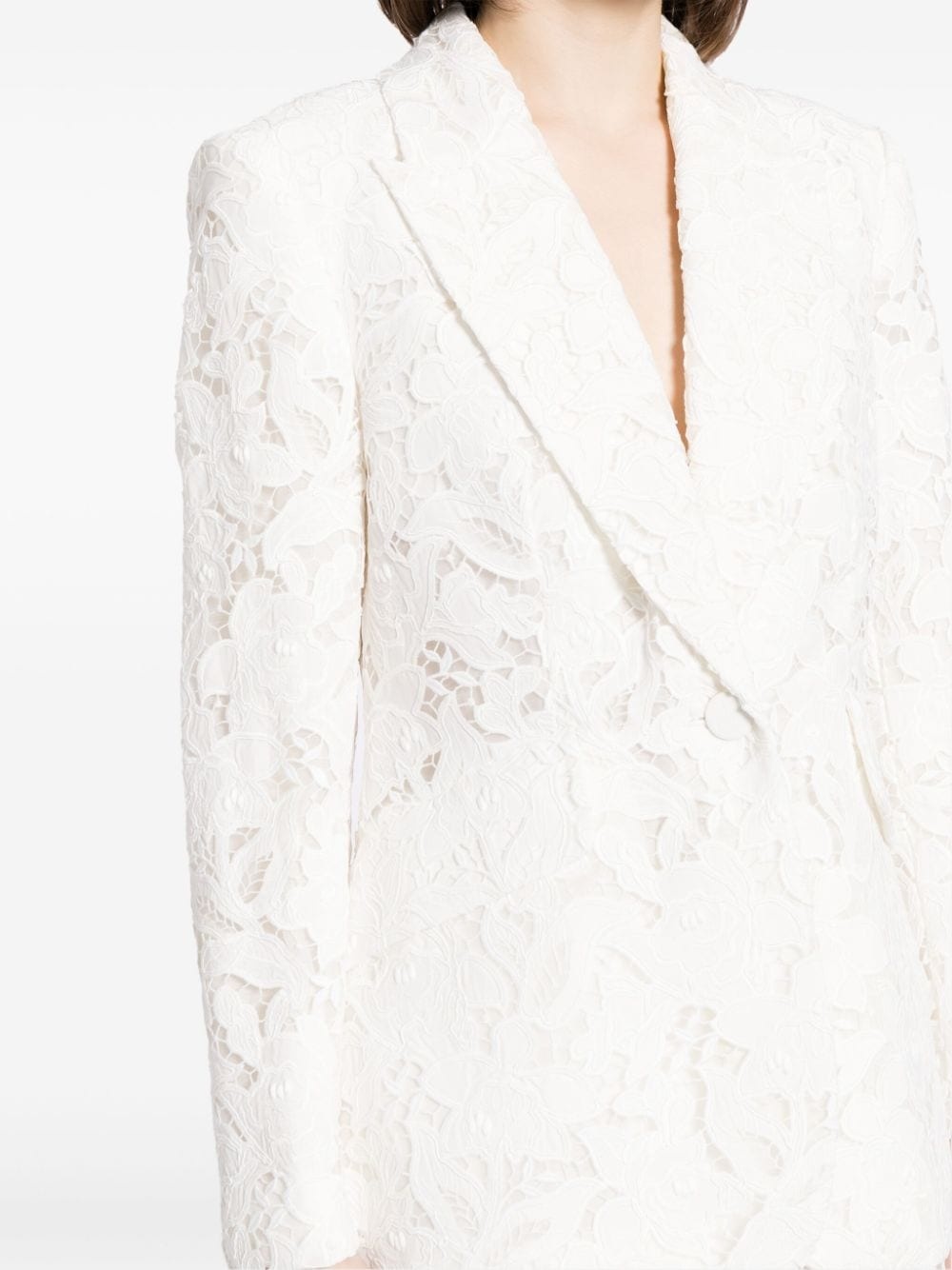 Natura lace-detail blazer - 5