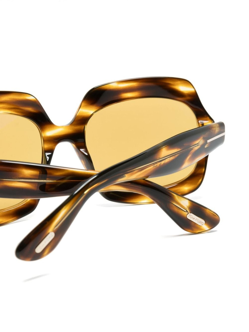 tortoiseshell-effect oversize-frame sunglasses 3