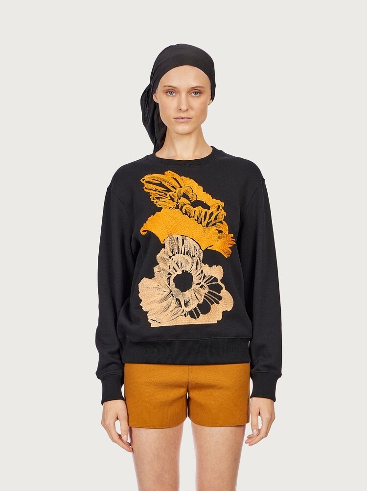 POPPY PRINT SWEATER - 2