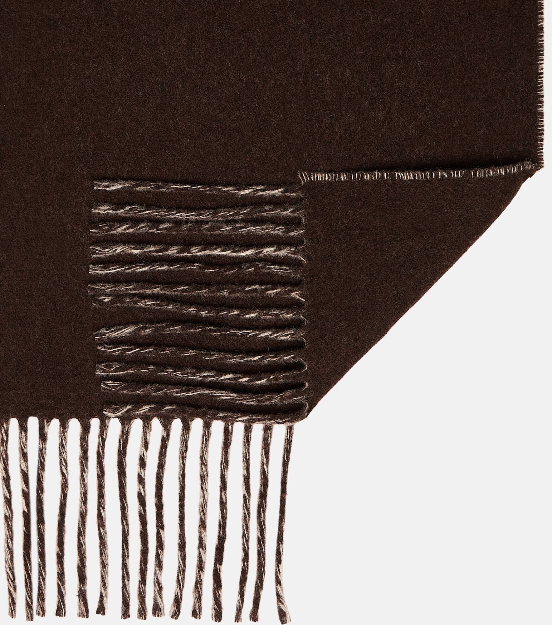 Écharpe logo virgin wool scarf - 5
