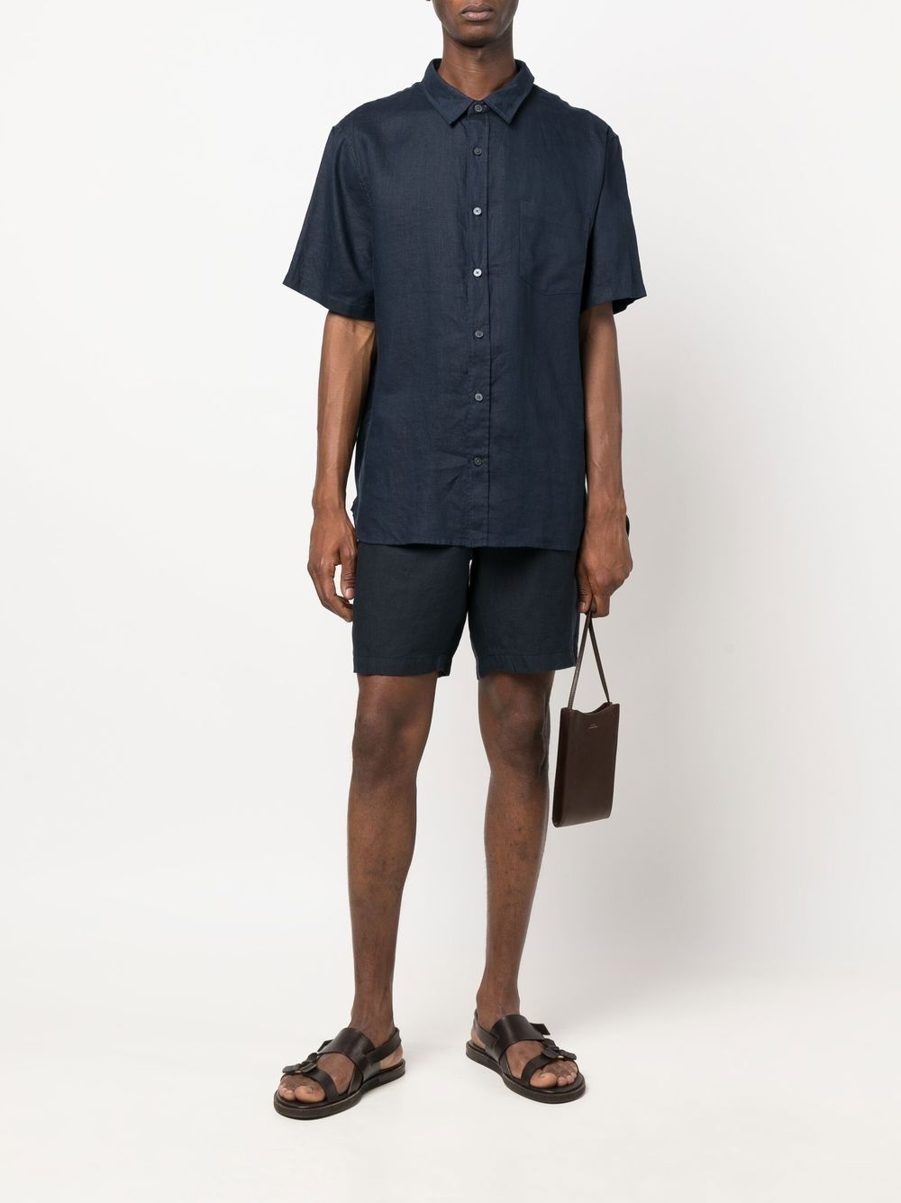 chest patch-pocket detail shirt - 2