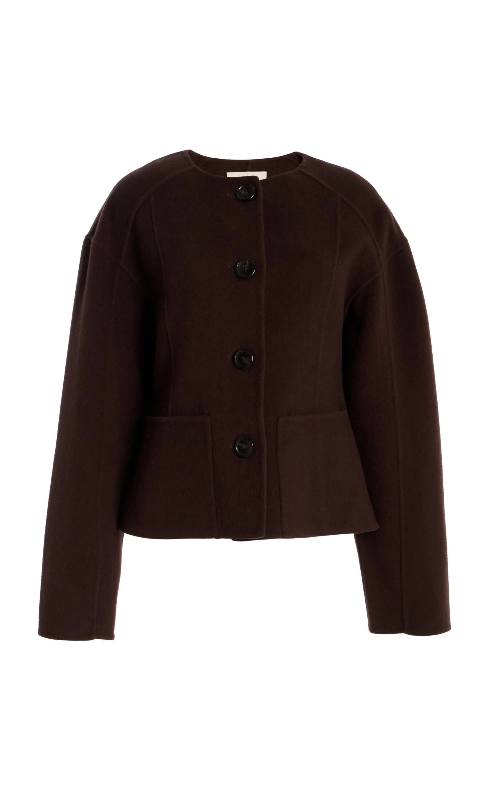 Elsie Double Faced Wool Coat brown - 1