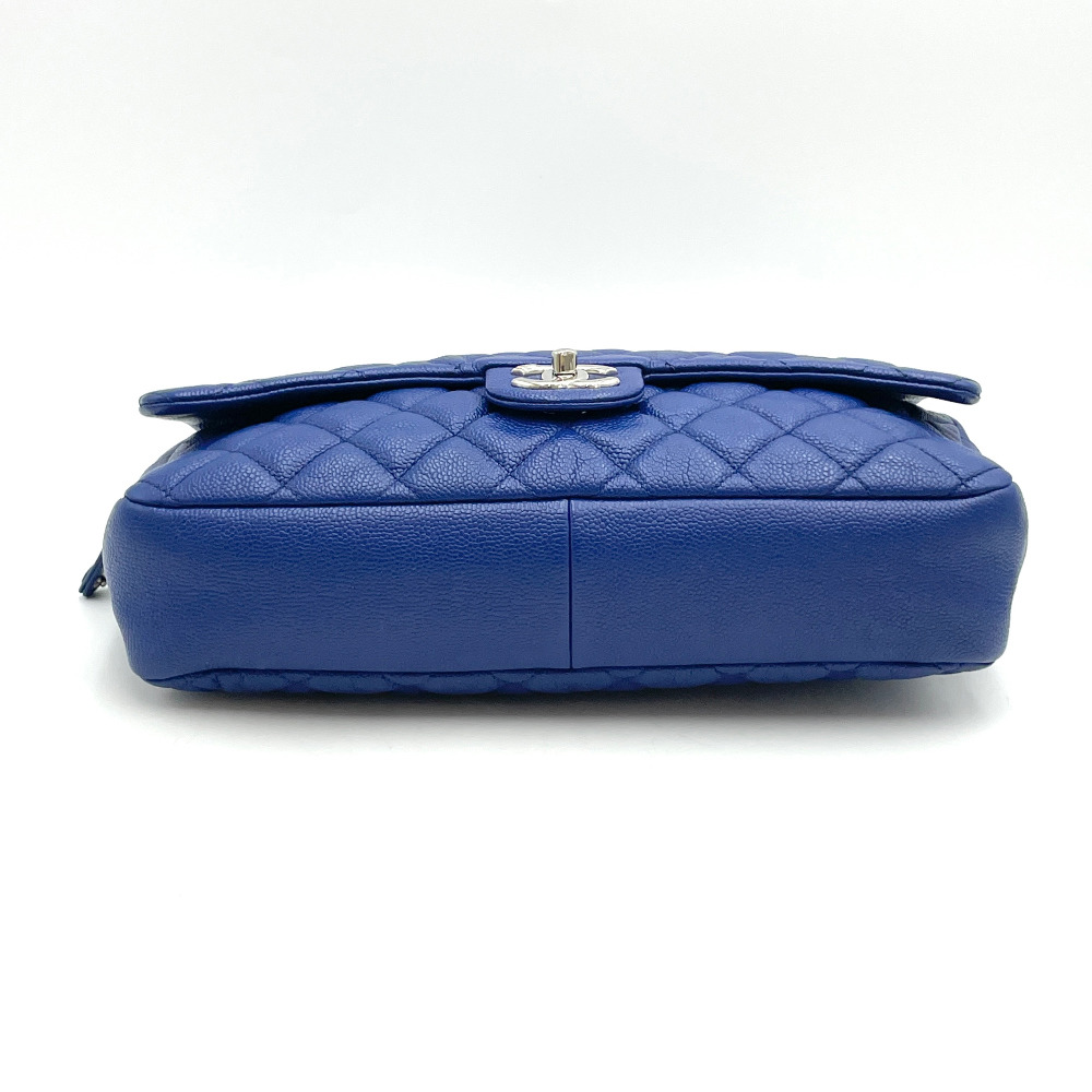 Chanel No. 18 Cobalt Blue Caviar Seasonal Classic Flap Bag Jumbo - 3