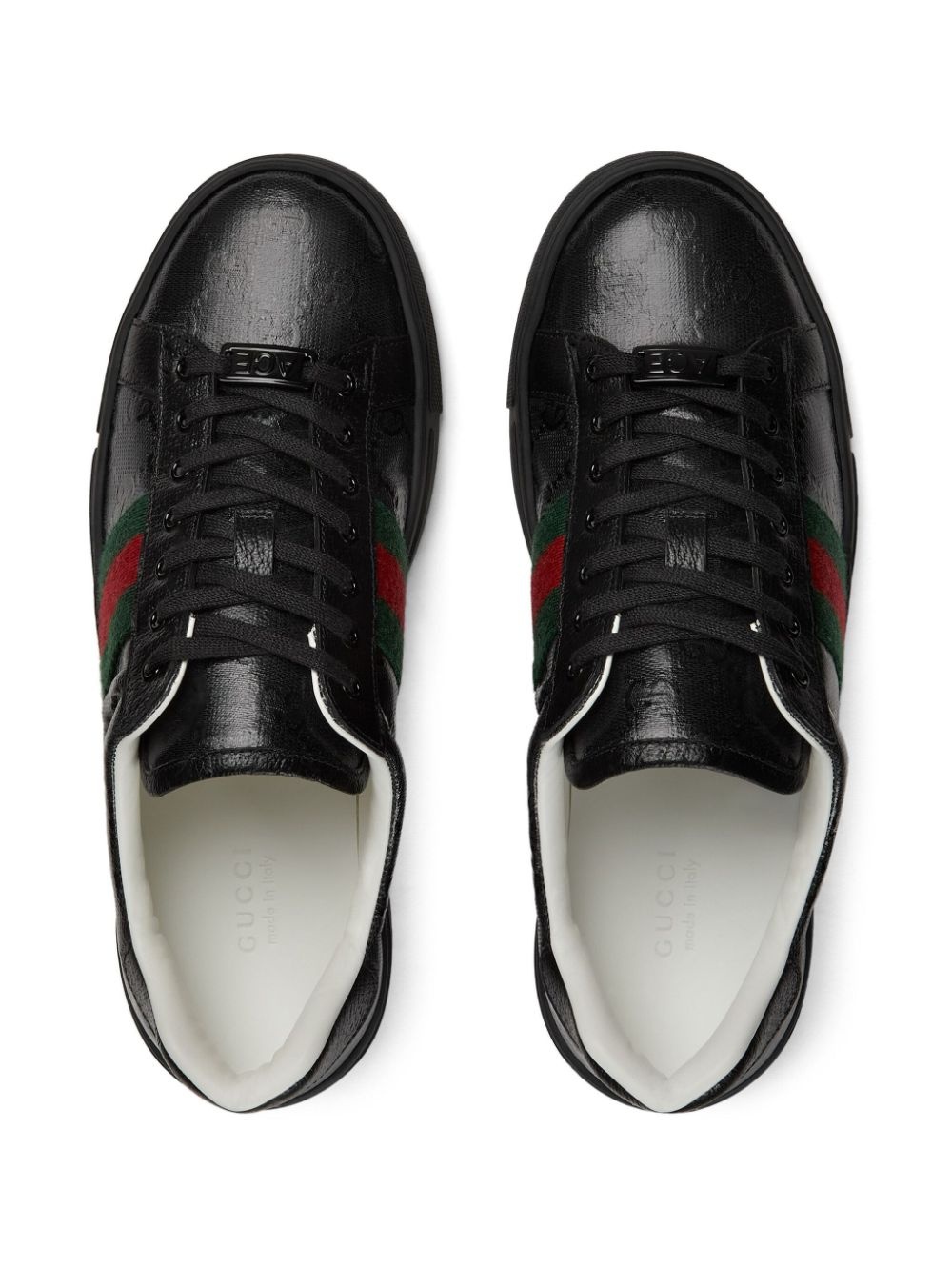 Gucci Ace Web Detail Sneakers - 2