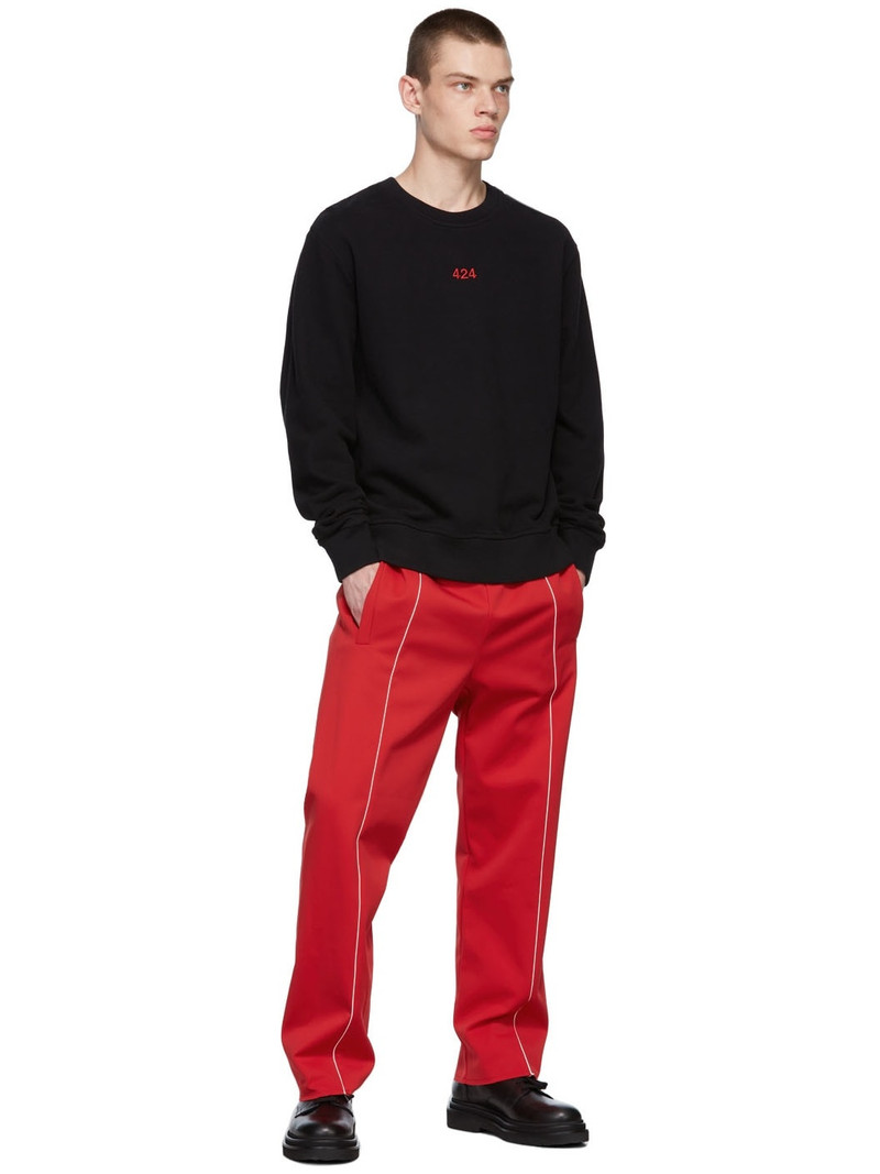 424 Black Leather Derbys outlook