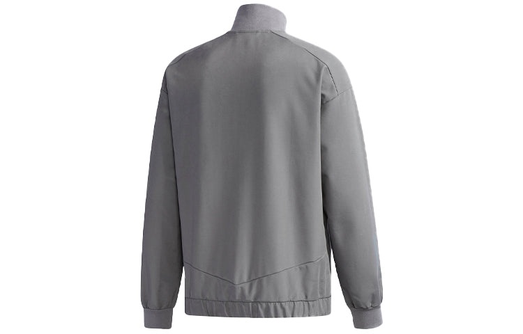 adidas neo M Ut Bmbr Jkt Casual Sports Zipper Stand Collar Long Sleeves Jacket Gray CV8988 - 2