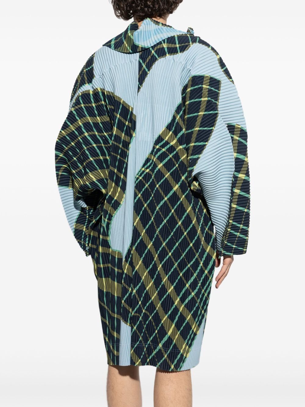 Windswept Plaid coat - 4
