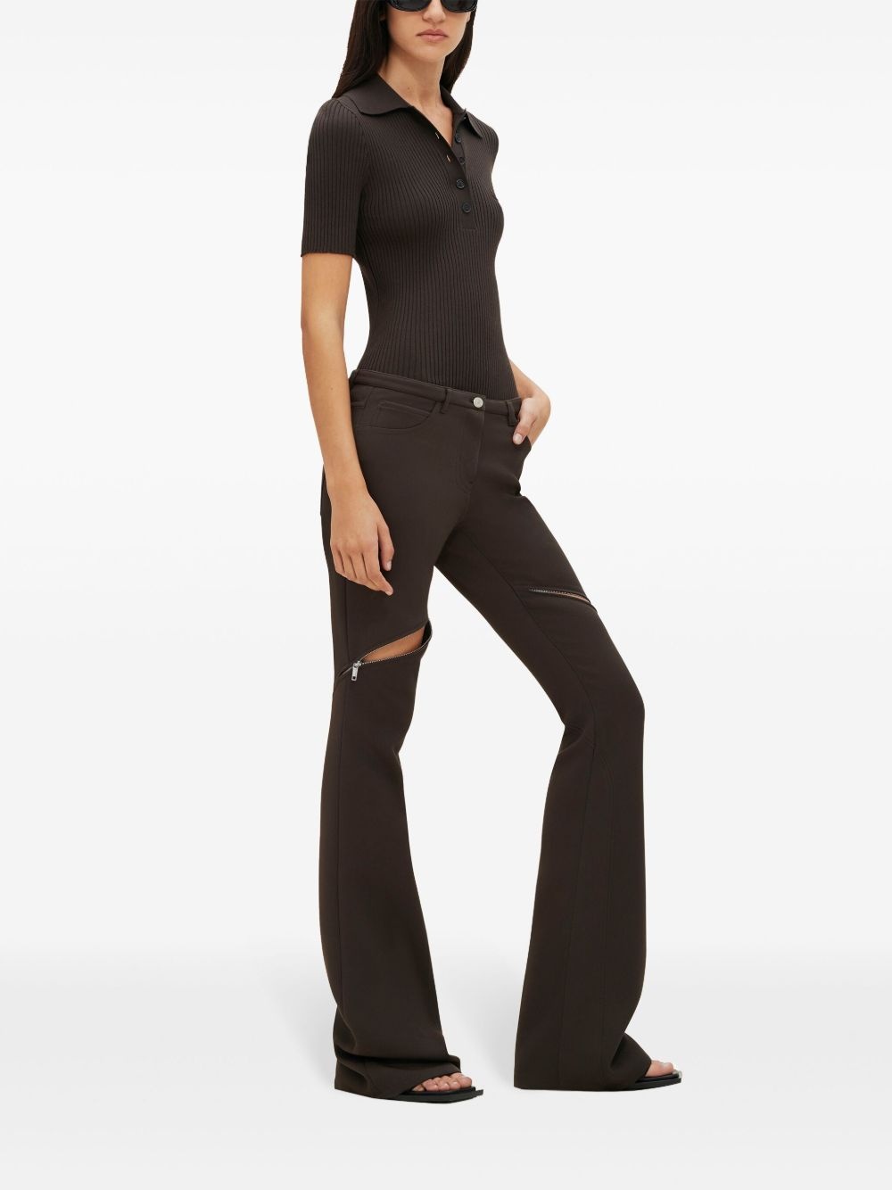 Ellipse low-rise twill trousers - 3