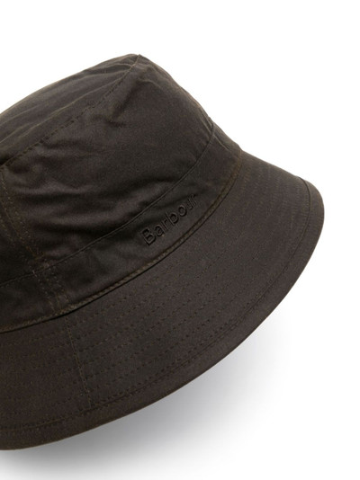 Barbour logo tag cotton bucket hat outlook