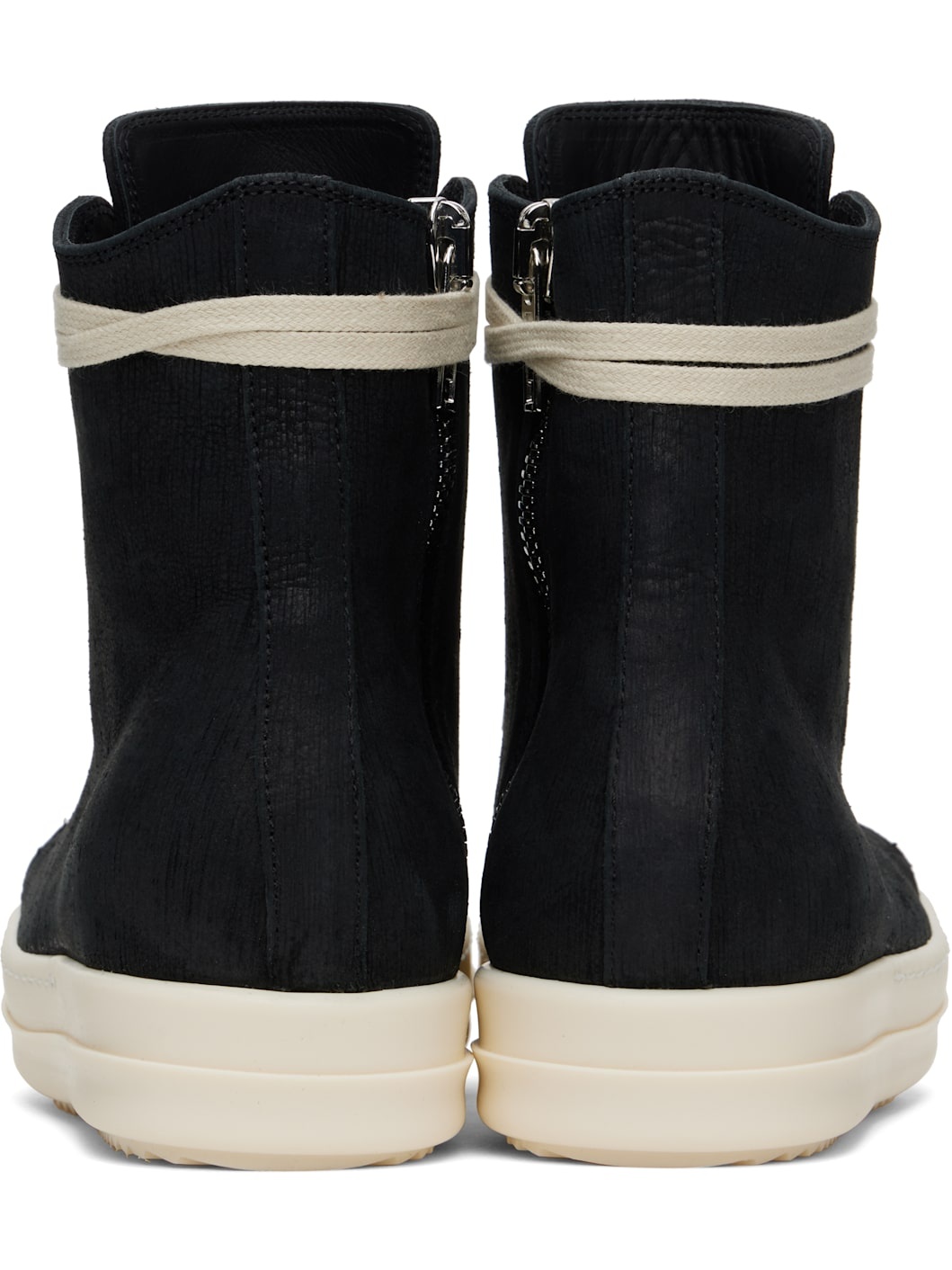 Black Hollywood Bull Leather Sneakers - 2