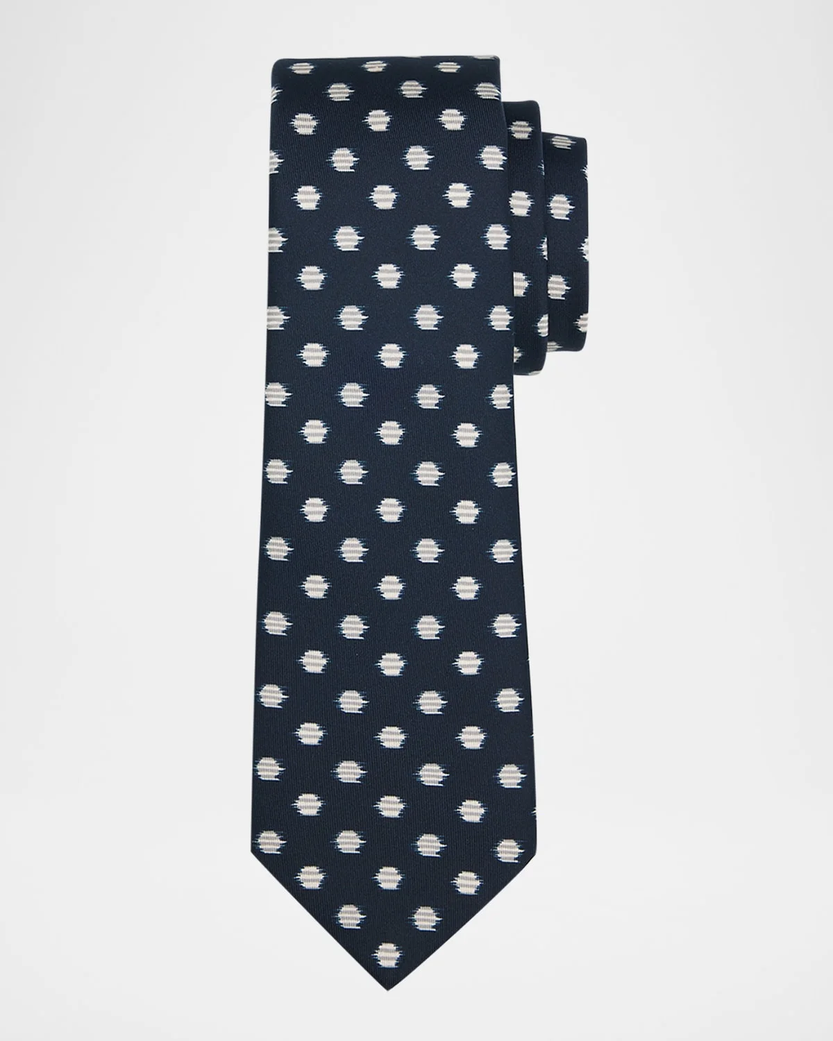 Men & apos;s Abstract Polka Dot Silk Tie - 1