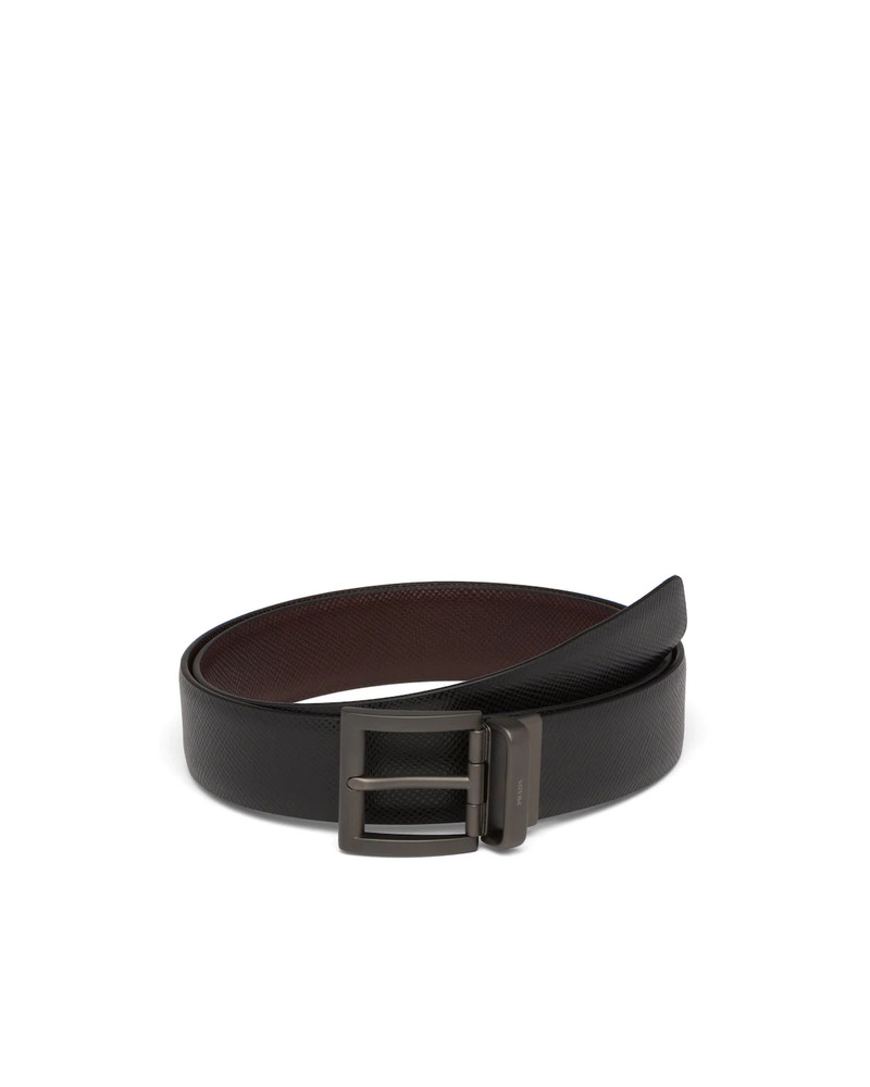 Saffiano Leather Reversible Belt 1