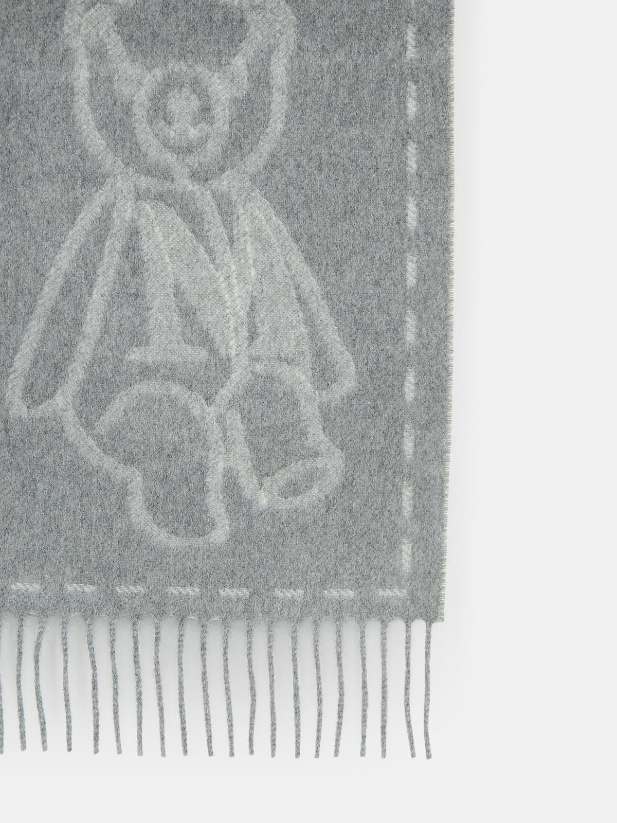 GREY CASHMERE SCARF - 3
