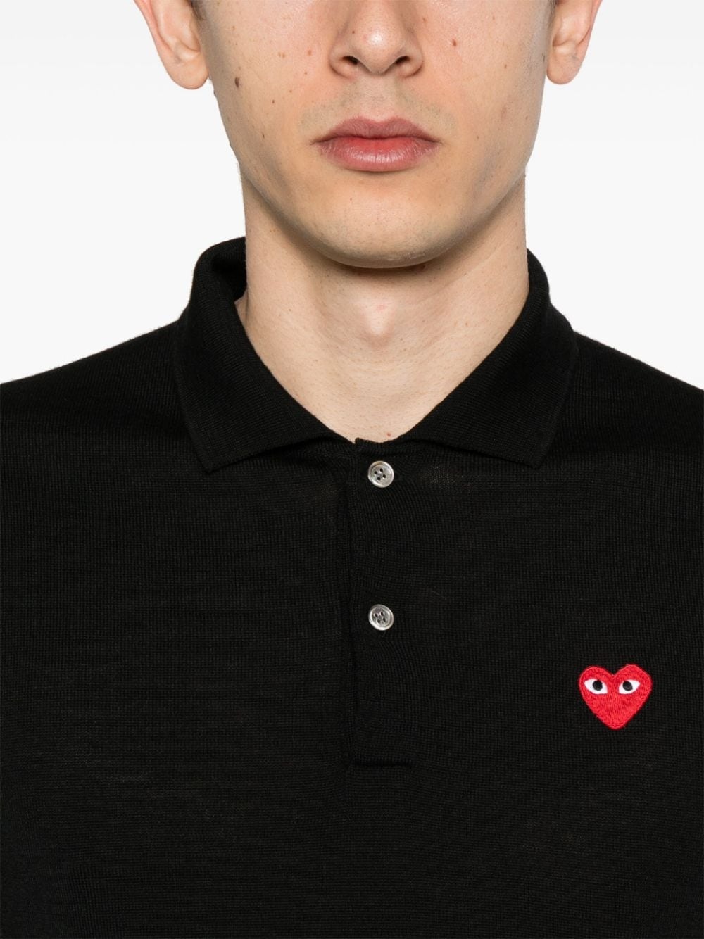 signature heart-patch polo shirt - 6