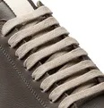 Clear Sole Grosgrain-Trimmed Leather Sneakers - 18